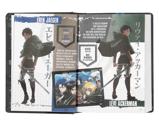 Diario 16 Mesi 2023-2024 Medium Comix Anime- Attacco Dei Giganti - Attack  on Titan - Comix - Cartoleria e scuola