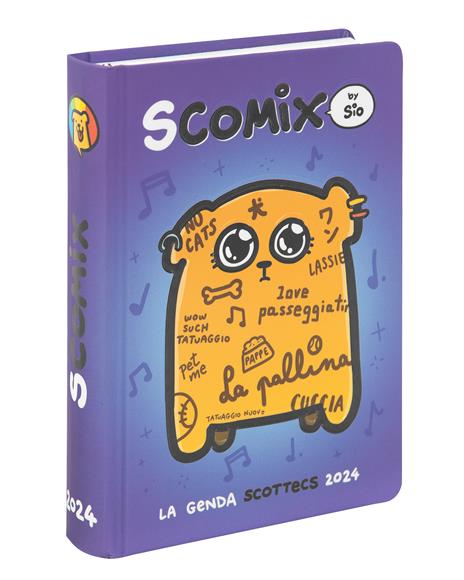 Diario 16 Mesi 2023-2024 Medium Comix Scottecs By Sio Bau