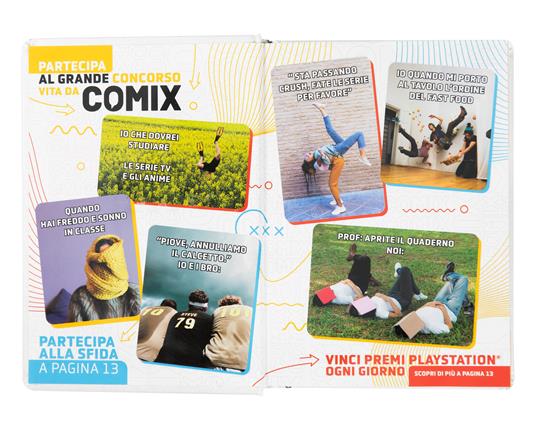 Diario Comix 16 Mesi 2023-2024 Standard Pearl - Bianco perla - Comix -  Cartoleria e scuola