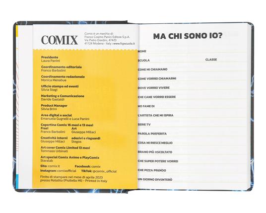Diario 16 Mesi 2023-2024 Medium Comix Limited Edition Phobia - Edizione limitata - 4