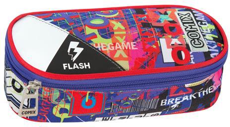 Astuccio Ovale Organizzato Comix Flash Enjoy Genius