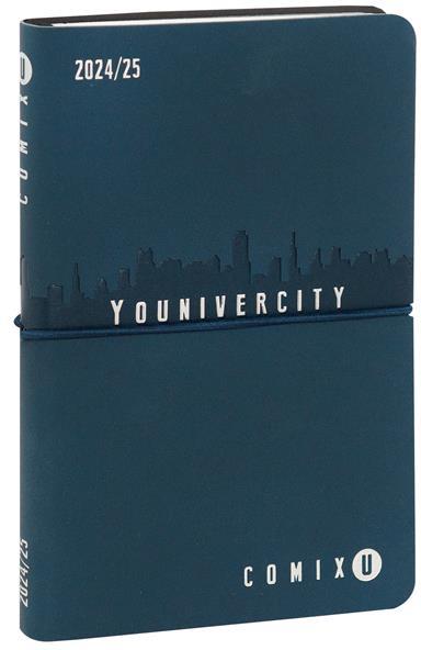 Diario 2024-2025, 13 mesi, settimanale, Medium Comix U Younivercity Blue