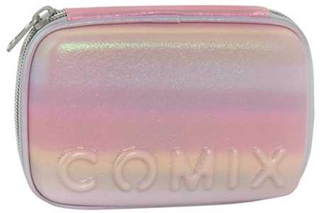 Cartoleria Astuccio Corredo Maxi Zip Comix Rainbow Pink Comix