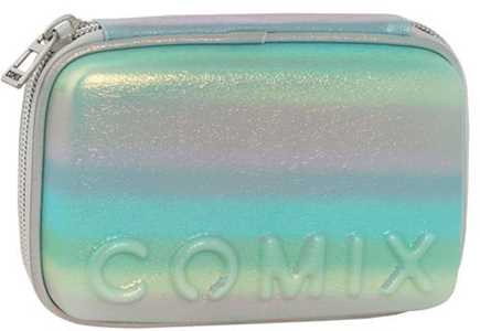 Cartoleria Astuccio Corredo Maxi Zip Comix Rainbow Light Blue Comix