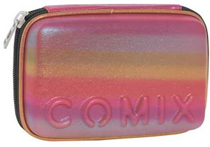 Cartoleria Astuccio Corredo Maxi Zip Comix Rainbow Fuchsia Comix