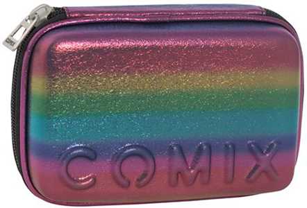 Cartoleria Astuccio Corredo Maxi Zip Comix Rainbow Purple Comix