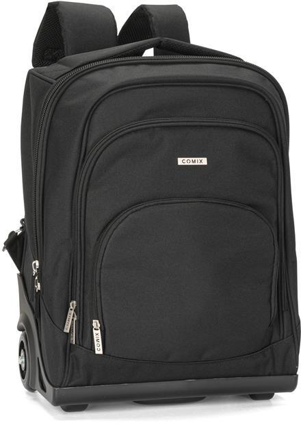 Zaino Trolley Premium Monocolore Nero Comix