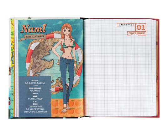 Diario 2024-2025, 12 mesi, Standard Red One Piece - 6