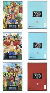 Cartoleria Quaderno Maxi Q One Piece, a quadretti 5mm con margine One Piece