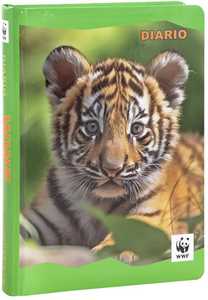 Cartoleria Diario 2024-2025, 12 mesi, Standard Tigre Wwf Fotografico WWF