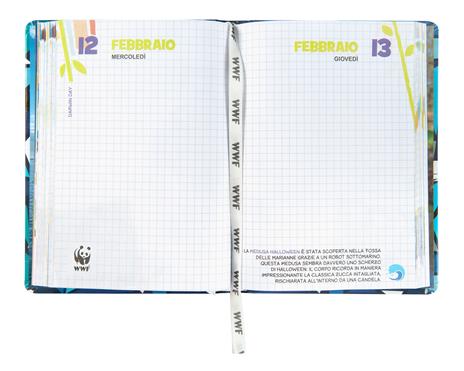 Diario 2024-2025, 12 mesi, Standard Procione Wwf Illustrato - 6