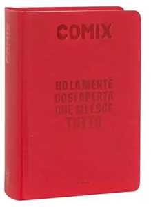 Cartoleria Diario 2024-2025, Comix 16 mesi, Standard Deep Red Comix