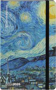 Cartoleria Agenda settimanale 12 mesi 2026 Alta Definizione Large Notte Halta Definizione