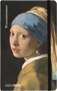 Cartoleria Agenda settimanale 12 mesi 2026 Alta Definizione Large Orecchino Halta Definizione