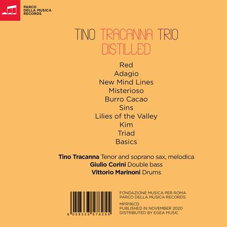 Distilled - CD Audio di Tino Tracanna - 2