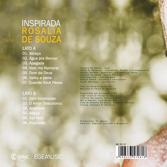 Inspirada - Rosalia De Souza - Vinile | Feltrinelli