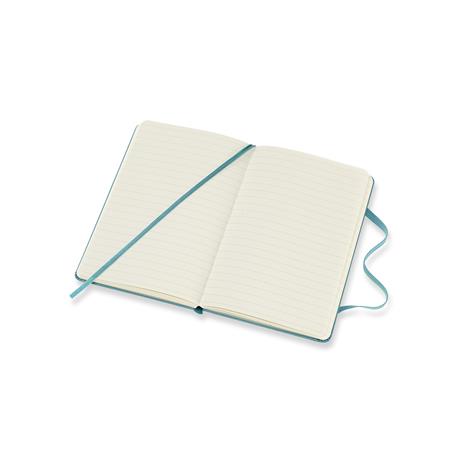 Taccuino Moleskine pocket a righe copertina rigida azzurro. Reef Blue - 4