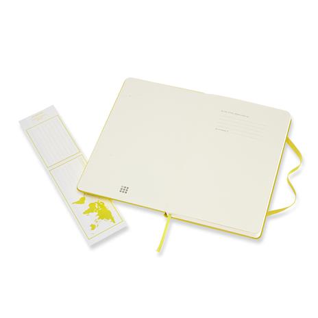 Taccuino Moleskine large a righe copertina rigida giallo. Dandelion Yellow - 3