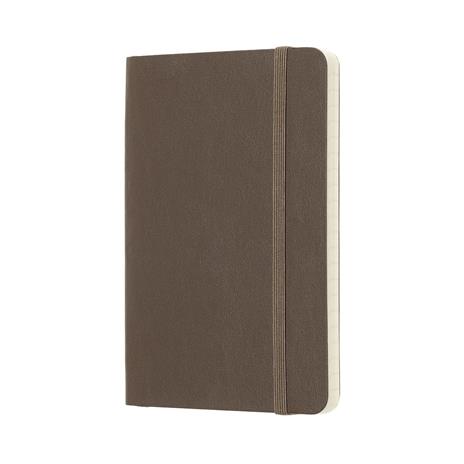 Taccuino Moleskine pocket a righe copertina morbida marrone. Earth Brown - 2