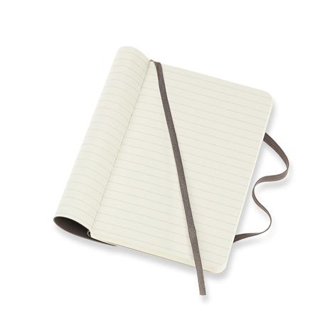 Taccuino Moleskine pocket a righe copertina morbida marrone. Earth Brown - 4