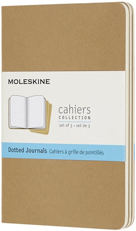 Quaderno Cahier Journal Moleskine XL a pagine bianche beige. Kraft Brown.  Set da 3 - Moleskine - Cartoleria e scuola