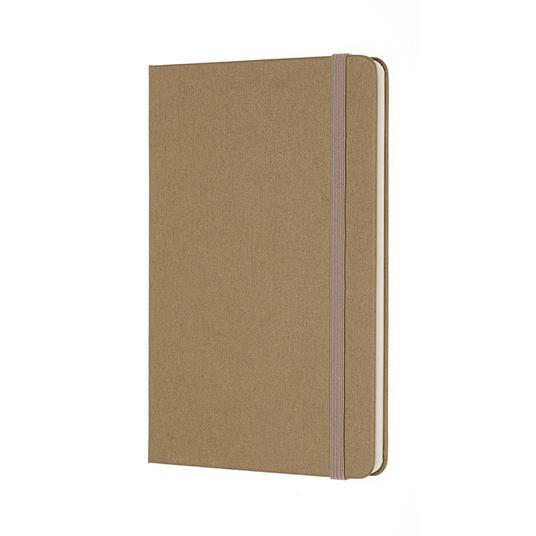 Taccuino Two-Go Moleskine medium a righe e pagine bianche beige. Kraft Brown - 2