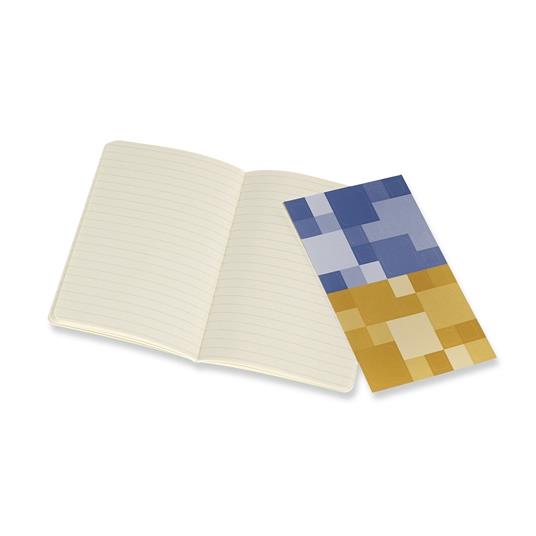 Quaderno Volant Journal Moleskine pocket a righe blu-giallo. Forget Me Not Blue-Ambery Yellow. Set da 2 - 5