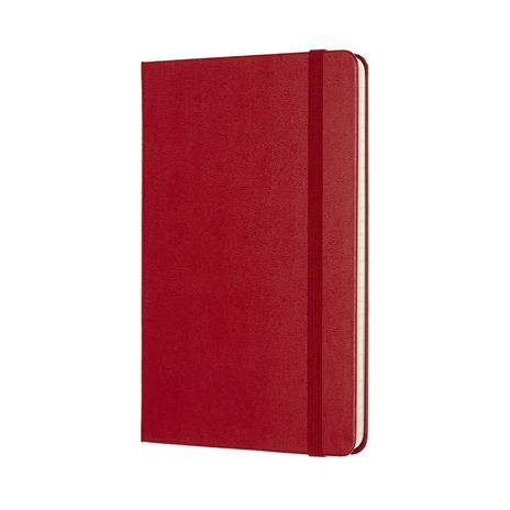 Taccuino Moleskine medium a righe copertina rigida rosso. Scarlet Red - 2