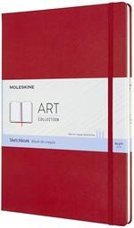 Album per schizzi Art Sketchbook Moleskine A4 copertina rigida rosso. Scarlet Red