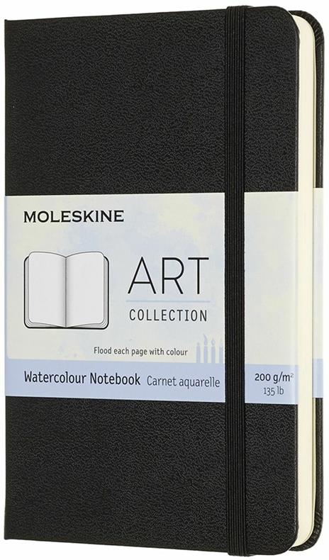 Taccuino per acquerelli Art Watercolor Notebook Moleskine pocket copertina  rigida nero. Black - Moleskine - Cartoleria e scuola | laFeltrinelli