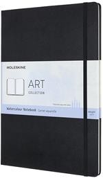 Taccuino per acquerelli Art Watercolor Notebook Moleskine A4 copertina rigida nero. Black