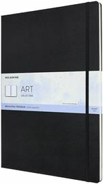 Taccuino per acquerelli Art Watercolor Notebook Moleskine A3 copertina rigida nero. Black