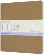 Album per schizzi Art Sketch Album Moleskine quadrato copertina rigida beige. Kraft Brown