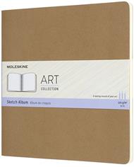 Album per schizzi Art Sketch Album Moleskine quadrato copertina rigida beige. Kraft Brown