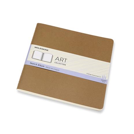 Album per schizzi Art Sketch Album Moleskine quadrato copertina rigida beige. Kraft Brown - 2