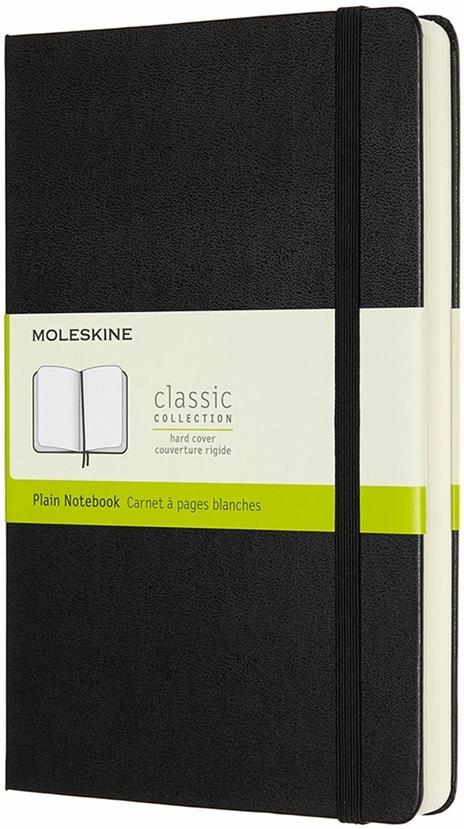 Taccuino Moleskine Expanded large a pagine bianche copertina rigida nero. Black