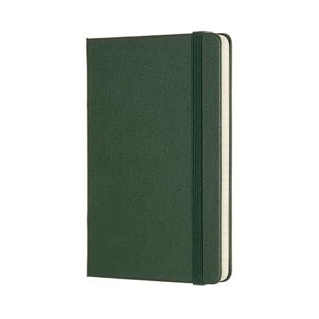 Taccuino Moleskine pocket a quadretti copertina rigida verde. Myrtle Green - 2