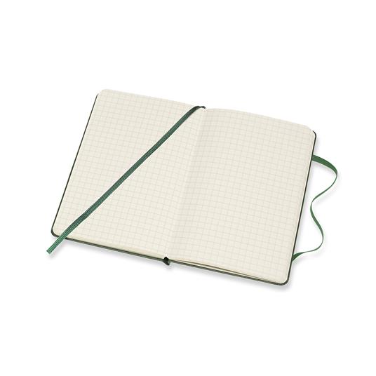 Taccuino Moleskine pocket a quadretti copertina rigida verde. Myrtle Green - 4