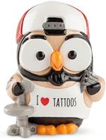 Statuina Goofi Gufo I Love Tattoos 8x10 Cm Salvadanaio