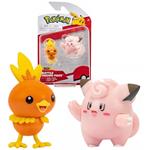 Pokemon: Rei Toys - Battle Figure Pack Serie 2 - Torchic E Clefairy