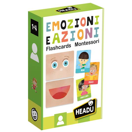 Flashcards Montessori Emozioni e Azioni - Headu - Montessori - Lettura e  scrittura - Giocattoli | laFeltrinelli