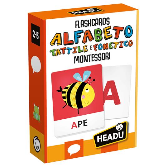 Flashcards Alfabeto Tattile e Fonetico Montessori