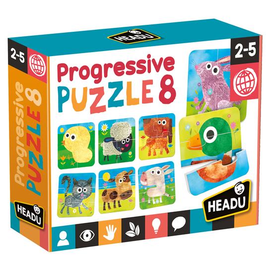 Progressive Puzzle 8 - Headu - Teacher Tested - Puzzle per bambini -  Giocattoli | laFeltrinelli