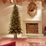 Albero Di Natale Luxury 210Cm Preilluminato Con 3000 Miniled Molto Folto Luminoso