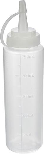 Ibili 773902, Flacone per Salse, In plastica, Bianco, 250 ml