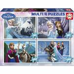 Multi 4 Puzzles Frozen 50-80-100-150