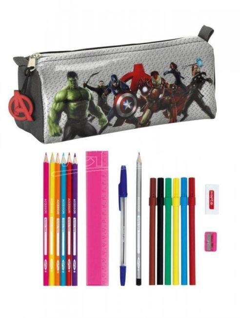 Astuccio Portapenne Scuola Avengers Age Of Ultron 17 Piece Astuccio 20 Cm