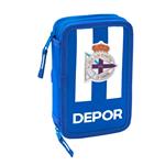 Plumier Doppio R. C. Deportivo de La Coruña Azzurro Bianco (28 pcs)