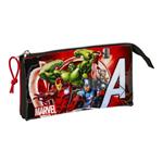 Astuccio Scuola The Avengers Infinity Rosso Nero (22 x 12 x 3 cm)