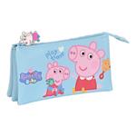 Astuccio Scuola Peppa Pig Baby Azzurro Chiaro (22 x 12 x 3 cm)